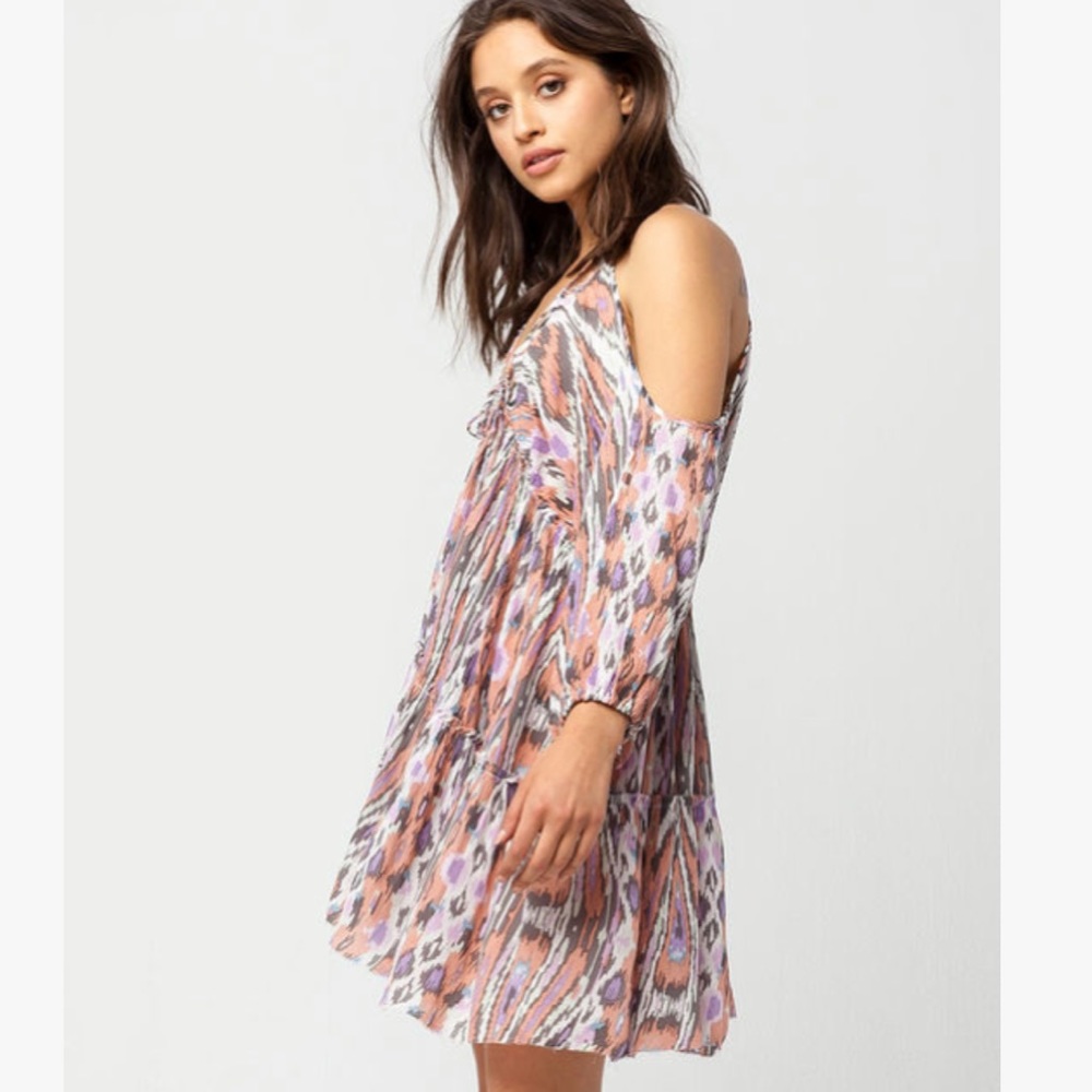 NWT Free People Monarch Cold Shoulder Minidress - Picture 3 of 7